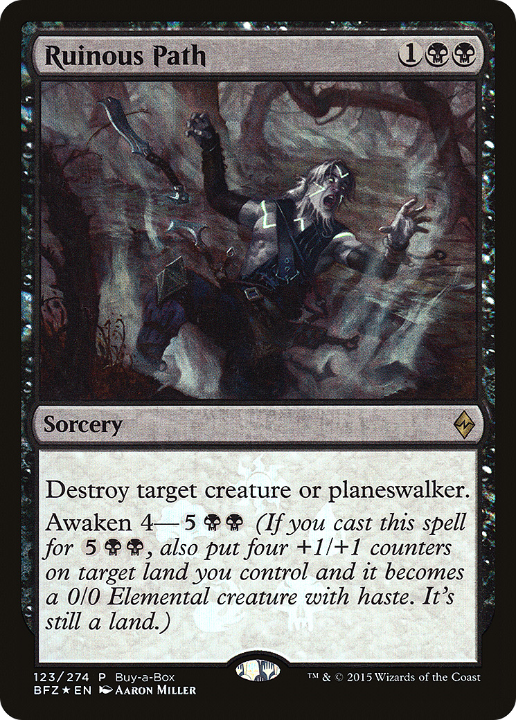 Ruinous Path (PBFZ-123) - Battle for Zendikar Promos Foil - Premium MTG Single from Wizards of the Coast - Just $0.08! Shop now at Game Crave Tournament Store