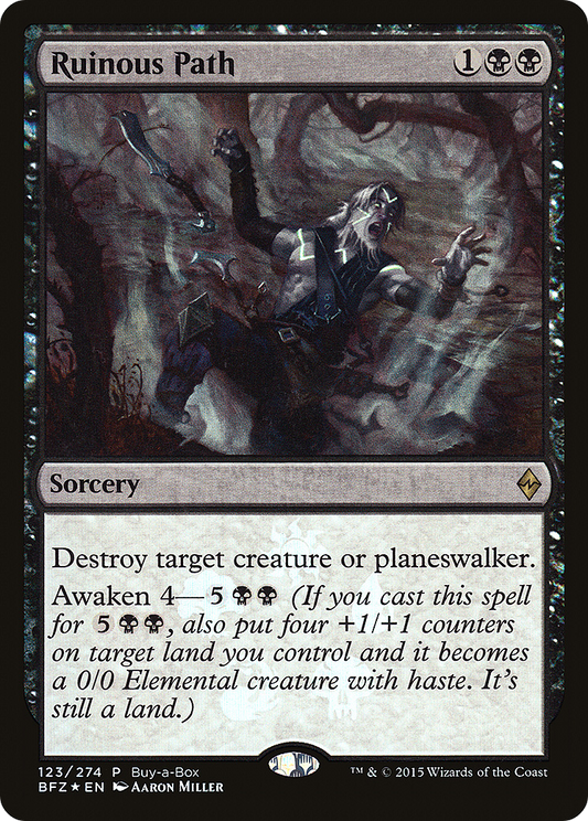 Ruinous Path (PBFZ-123) - Battle for Zendikar Promos Foil - Premium MTG Single from Wizards of the Coast - Just $0.08! Shop now at Game Crave Tournament Store