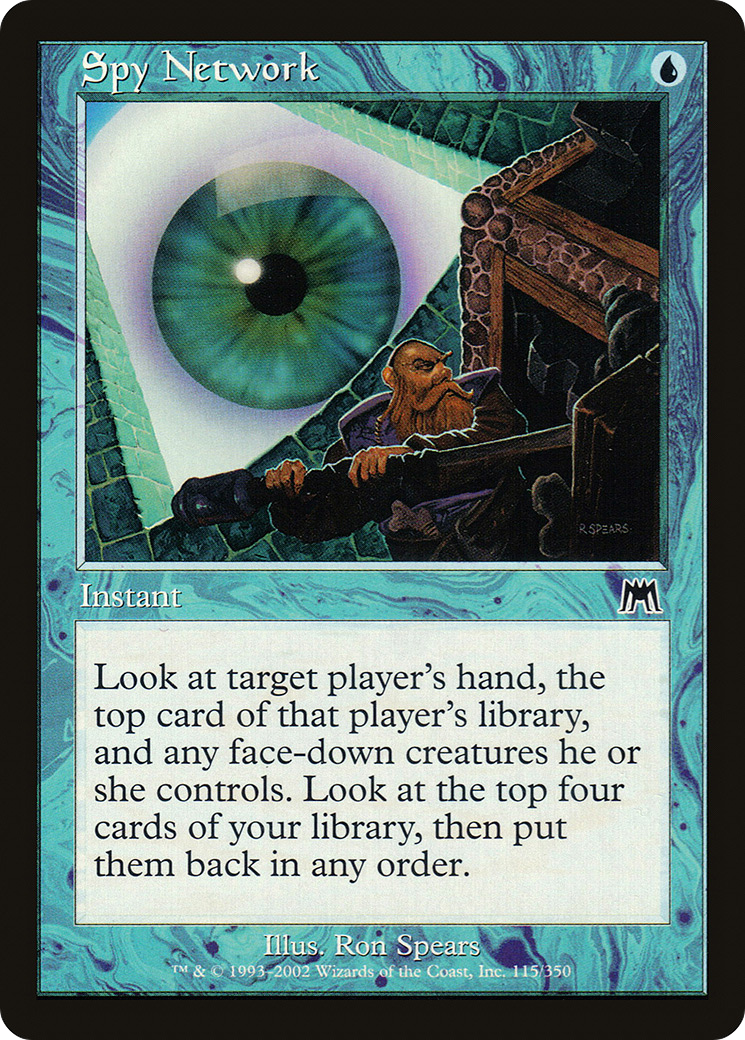 Spy Network (ONS-115) - Onslaught Foil - Premium MTG Single from Wizards of the Coast - Just $1.28! Shop now at Game Crave Tournament Store