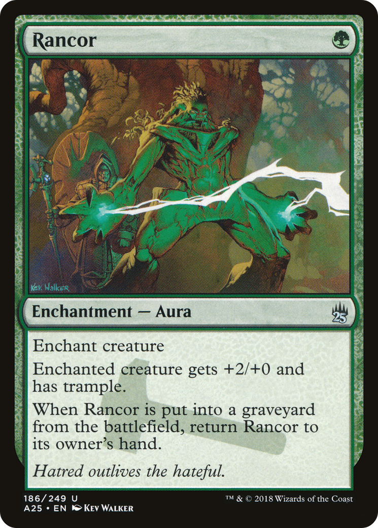 Rancor (A25-186) - Masters 25 Foil - Premium MTG Single from Wizards of the Coast - Just $1.28! Shop now at Game Crave Tournament Store