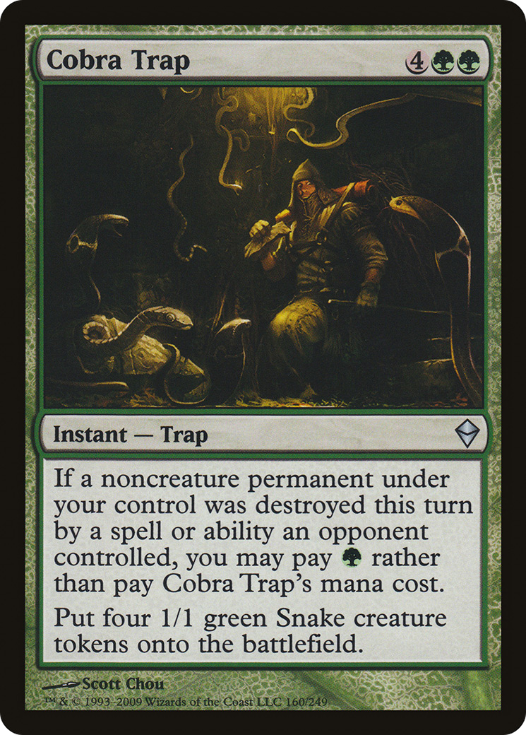 Cobra Trap (ZEN-160) - Zendikar - Premium MTG Single from Wizards of the Coast - Just $0.25! Shop now at Game Crave Tournament Store