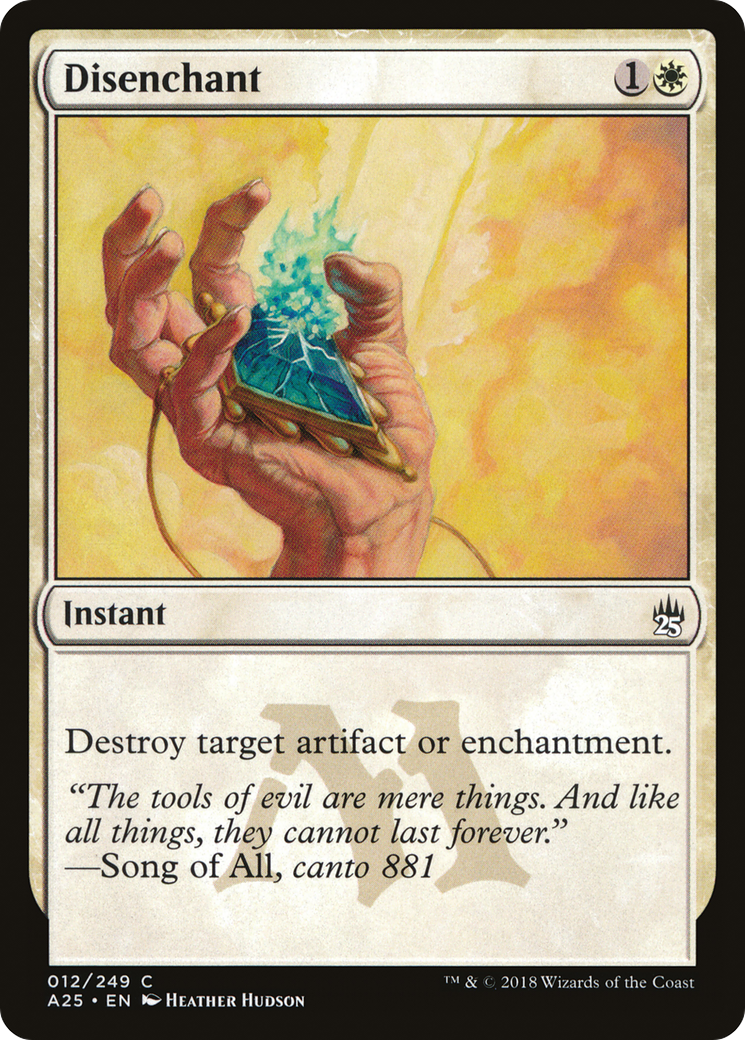 Disenchant (A25-012) - Masters 25 - Premium MTG Single from Wizards of the Coast - Just $0.08! Shop now at Game Crave Tournament Store