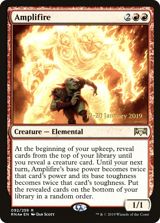 Amplifire (PRNA-92S) - Ravnica Allegiance Promos Foil - Premium MTG Single from Wizards of the Coast - Just $0.17! Shop now at Game Crave Tournament Store