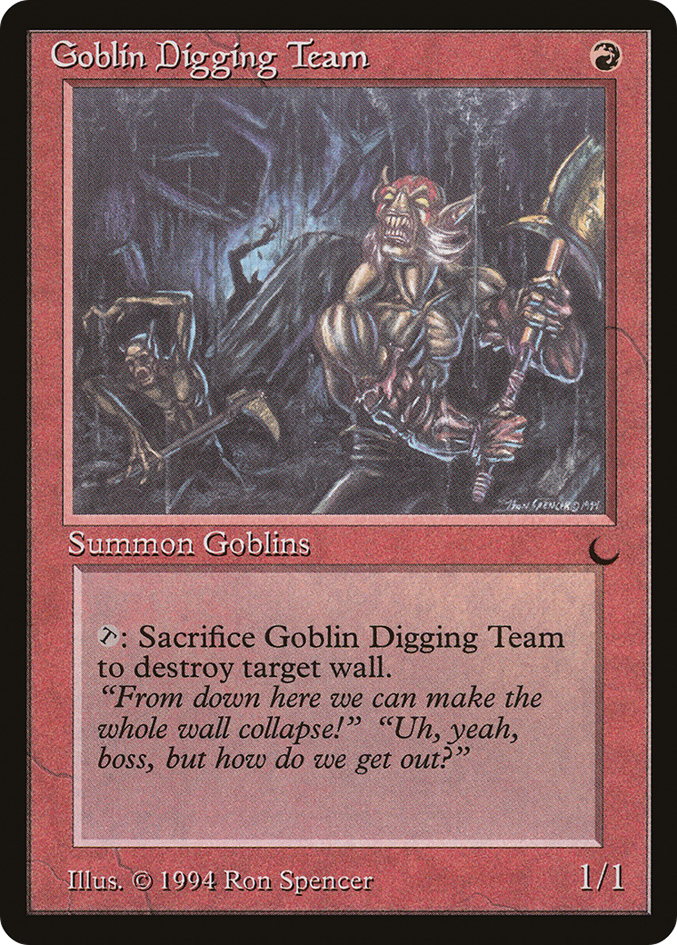 Goblin Digging Team (DRK-065) - The Dark - Premium MTG Single from Wizards of the Coast - Just $0.08! Shop now at Game Crave Tournament Store