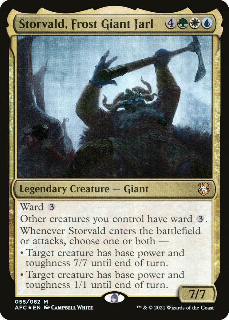 Storvald, Frost Giant Jarl (AFC-055) - Forgotten Realms Commander Foil - Premium MTG Single from Wizards of the Coast - Just $0.47! Shop now at Game Crave Tournament Store