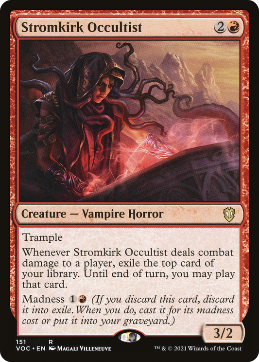 Stromkirk Occultist (VOC-151) - Crimson Vow Commander - Premium MTG Single from Wizards of the Coast - Just $0.25! Shop now at Game Crave Tournament Store