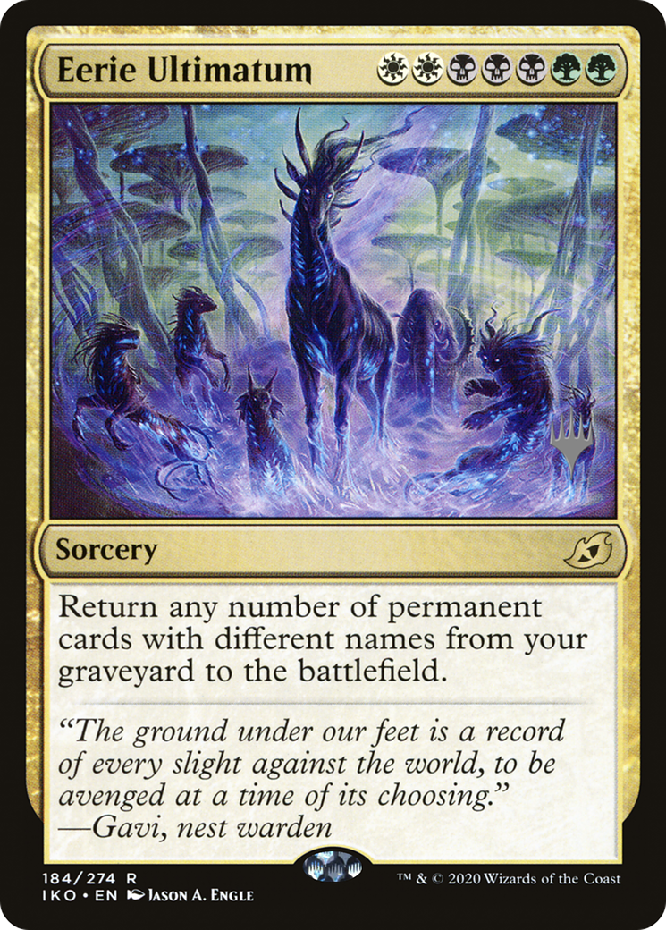 Eerie Ultimatum (PIKO-184P) - Ikoria: Lair of Behemoths Promos Foil - Premium MTG Single from Wizards of the Coast - Just $5.90! Shop now at Game Crave Tournament Store