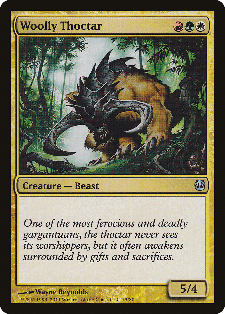 Woolly Thoctar (DDH-013) - Duel Decks: Ajani vs. Nicol Bolas - Premium MTG Single from Wizards of the Coast - Just $0.25! Shop now at Game Crave Tournament Store