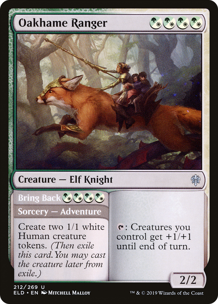 Oakhame Ranger // Bring Back (ELD-212) - Throne of Eldraine Foil - Premium MTG Single from Wizards of the Coast - Just $0.25! Shop now at Game Crave Tournament Store