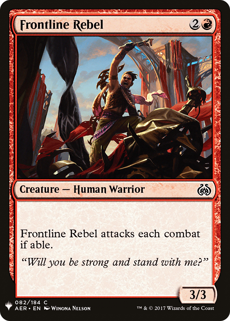 Frontline Rebel (MB1-940) - Mystery Booster - Premium MTG Single from Wizards of the Coast - Just $0.25! Shop now at Game Crave Tournament Store