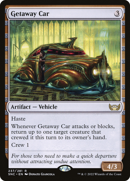 Getaway Car (SNC-237) - Streets of New Capenna - Premium MTG Single from Wizards of the Coast - Just $0.08! Shop now at Game Crave Tournament Store