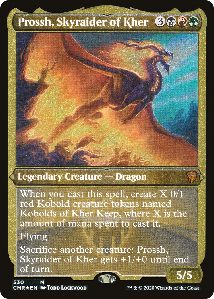 Prossh, Skyraider of Kher (CMR-530) - Commander Legends Etched Foil - Premium MTG Single from Wizards of the Coast - Just $1.51! Shop now at Game Crave Tournament Store