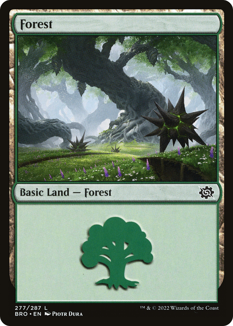 Forest (BRO-277) - The Brothers' War - Premium MTG Single from Wizards of the Coast - Just $0.08! Shop now at Game Crave Tournament Store