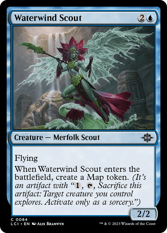 Waterwind Scout (LCI-084) - The Lost Caverns of Ixalan Foil - Premium MTG Single from Wizards of the Coast - Just $0.08! Shop now at Game Crave Tournament Store