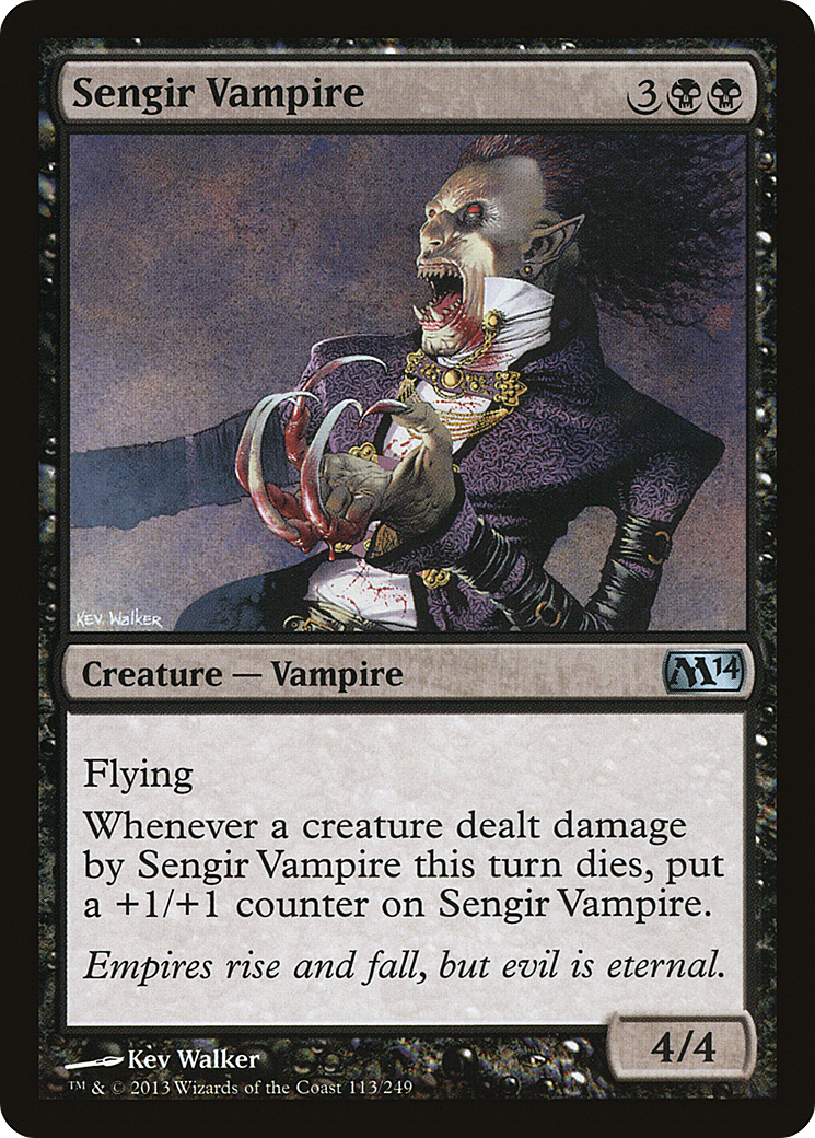 Sengir Vampire (M14-113) - Magic 2014 - Premium MTG Single from Wizards of the Coast - Just $0.08! Shop now at Game Crave Tournament Store