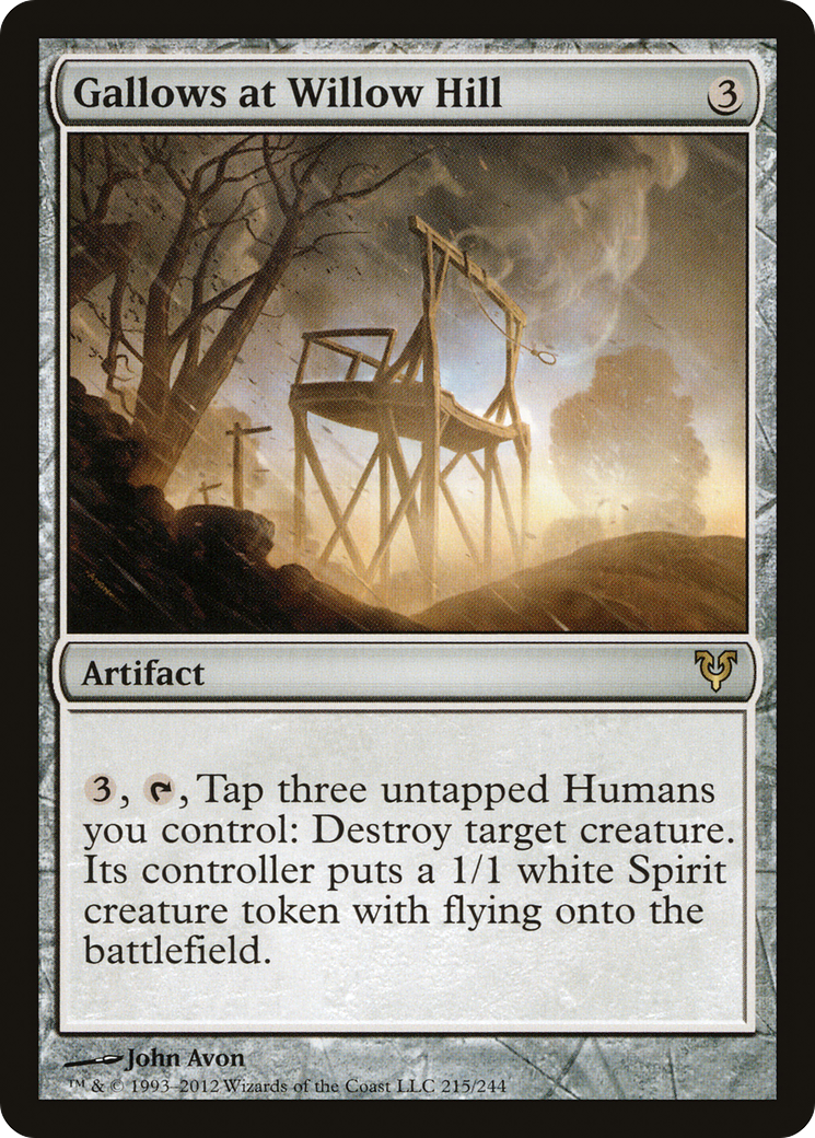 Gallows at Willow Hill (AVR-215) - Avacyn Restored Foil - Premium MTG Single from Wizards of the Coast - Just $0.17! Shop now at Game Crave Tournament Store