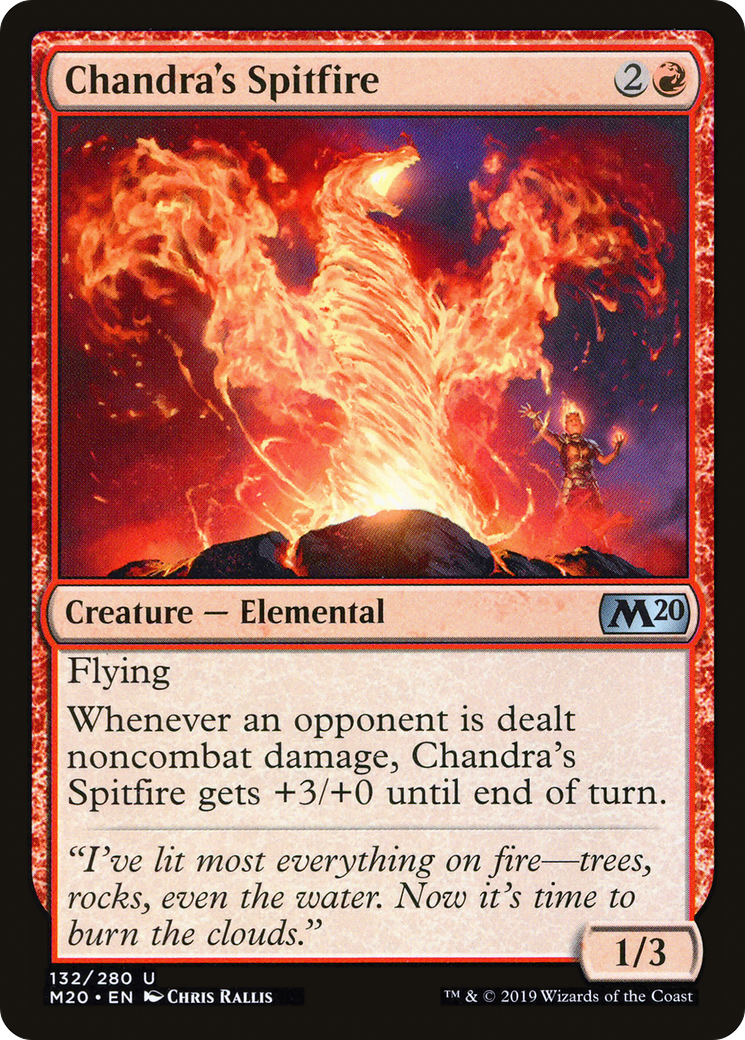 Chandra's Spitfire (M20-132) - Core Set 2020 Foil - Premium MTG Single from Wizards of the Coast - Just $0.09! Shop now at Game Crave Tournament Store