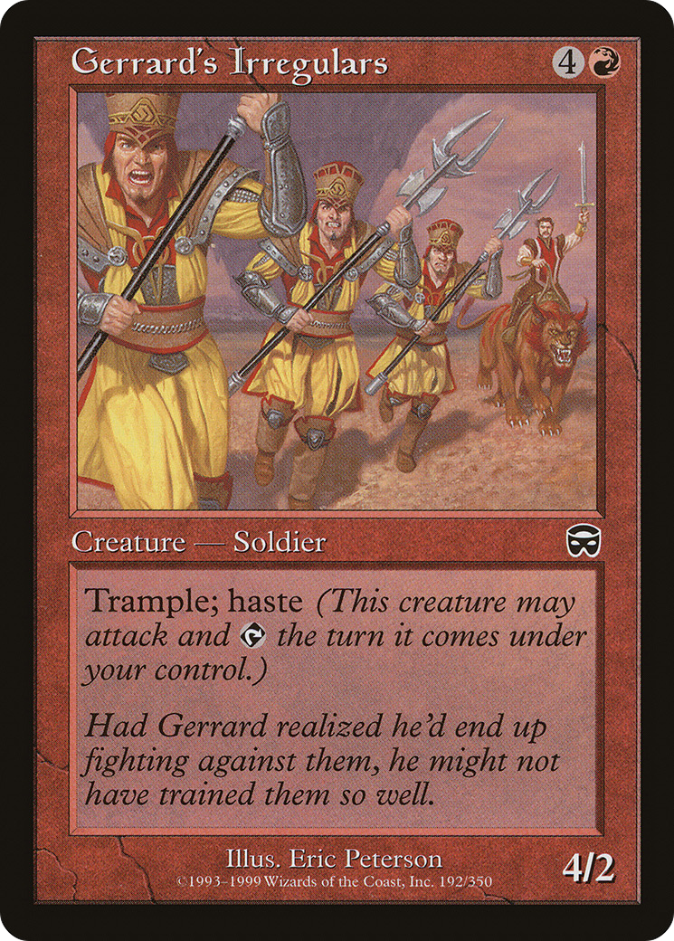 Gerrard's Irregulars (MMQ-192) - Mercadian Masques - Premium MTG Single from Wizards of the Coast - Just $0.08! Shop now at Game Crave Tournament Store