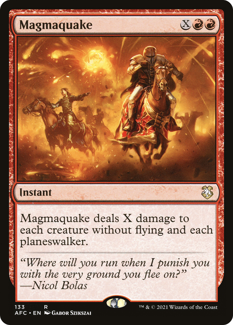 Magmaquake (AFC-133) - Forgotten Realms Commander - Premium MTG Single from Wizards of the Coast - Just $0.08! Shop now at Game Crave Tournament Store