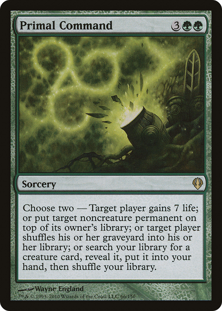 Primal Command (ARC-066) - Archenemy - Premium MTG Single from Wizards of the Coast - Just $0.17! Shop now at Game Crave Tournament Store