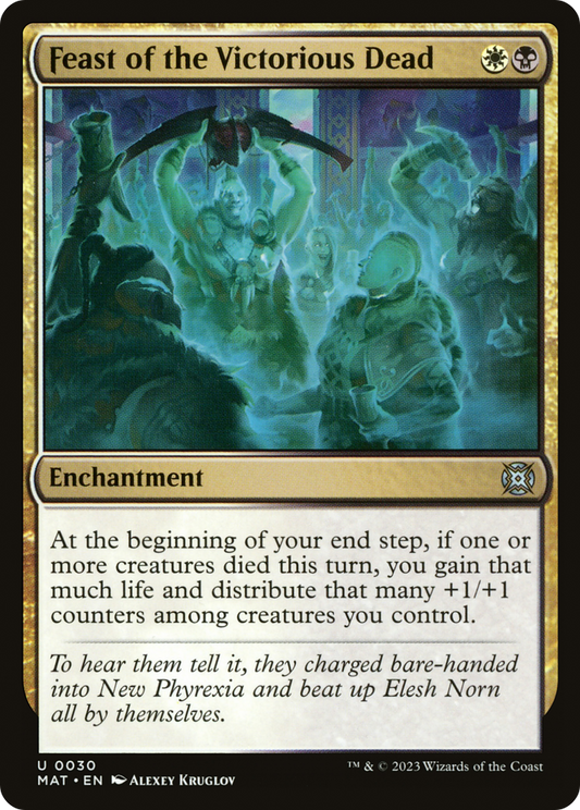 Feast of the Victorious Dead (MAT-030) - March of the Machine: The Aftermath - Premium MTG Single from Wizards of the Coast - Just $0.08! Shop now at Game Crave Tournament Store