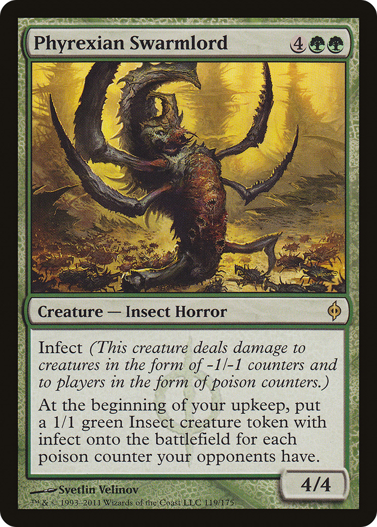 Phyrexian Swarmlord (NPH-119) - New Phyrexia Foil - Premium MTG Single from Wizards of the Coast - Just $0.79! Shop now at Game Crave Tournament Store