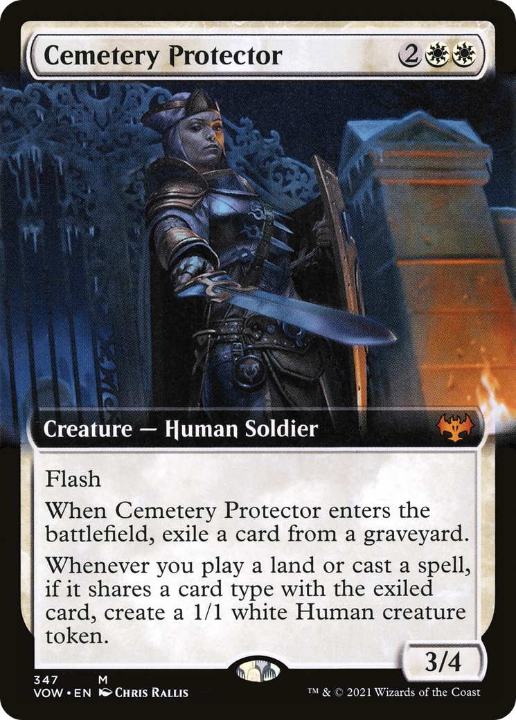 Cemetery Protector (VOW-347) - Innistrad: Crimson Vow: (Extended Art) Foil - Premium MTG Single from Wizards of the Coast - Just $0.26! Shop now at Game Crave Tournament Store