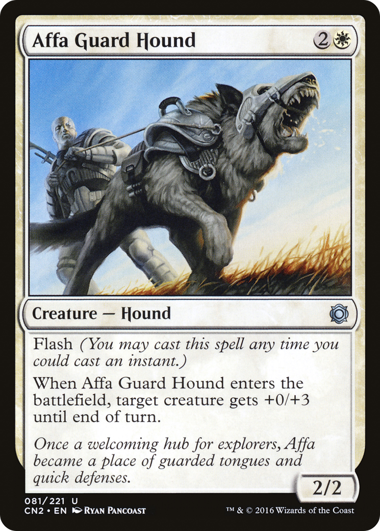 Affa Guard Hound (CN2-081) - Conspiracy: Take the Crown - Premium MTG Single from Wizards of the Coast - Just $0.25! Shop now at Game Crave Tournament Store