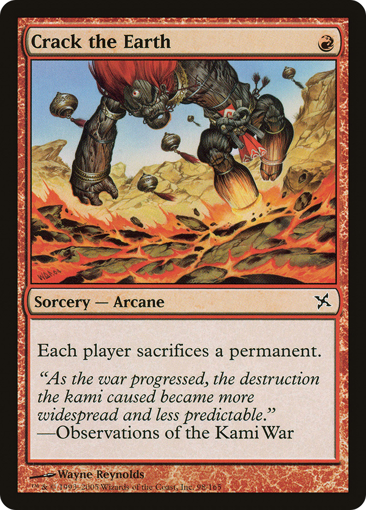 Crack the Earth (BOK-098) - Betrayers of Kamigawa - Premium MTG Single from Wizards of the Coast - Just $0.25! Shop now at Game Crave Tournament Store