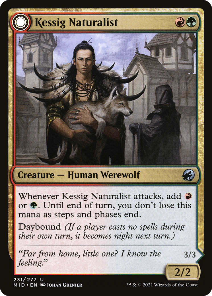 Kessig Naturalist // Lord of the Ulvenwald (MID-231) - Innistrad: Midnight Hunt: (Double Faced Transform) - Premium MTG Single from Wizards of the Coast - Just $0.08! Shop now at Game Crave Tournament Store