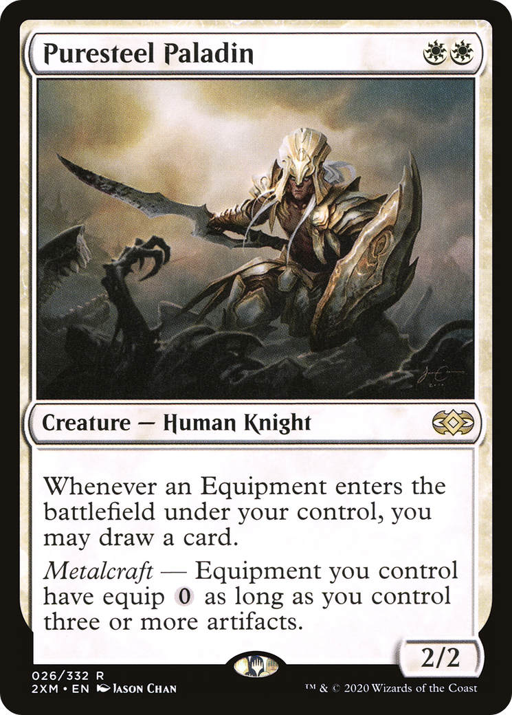 Puresteel Paladin (2XM-026) - Double Masters - Premium MTG Single from Wizards of the Coast - Just $0.41! Shop now at Game Crave Tournament Store