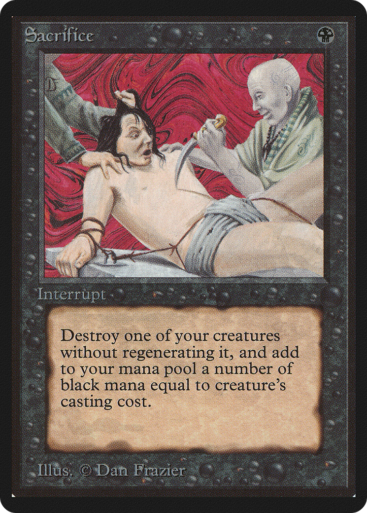 Sacrifice (LEB-125) - Limited Edition Beta - Premium MTG Single from Wizards of the Coast - Just $17.07! Shop now at Game Crave Tournament Store