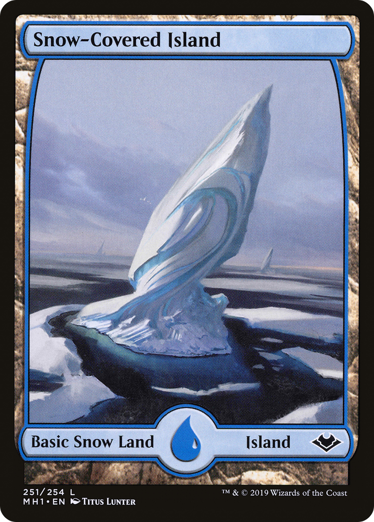 Snow-Covered Island (MH1-251) - Modern Horizons Foil - Premium MTG Single from Wizards of the Coast - Just $2.27! Shop now at Game Crave Tournament Store