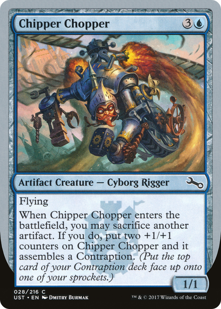 Chipper Chopper (UST-028) - Unstable Foil - Premium MTG Single from Wizards of the Coast - Just $0.09! Shop now at Game Crave Tournament Store