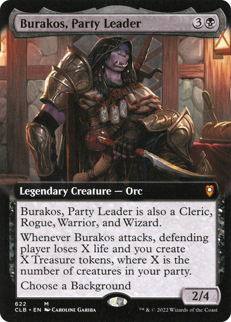 Burakos, Party Leader (CLB-622) - Commander Legends: Battle for Baldur's Gate: (Extended Art) - Premium MTG Single from Wizards of the Coast - Just $0.32! Shop now at Game Crave Tournament Store