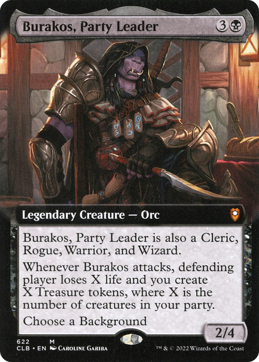 Burakos, Party Leader (CLB-622) - Commander Legends: Battle for Baldur's Gate: (Extended Art) - Premium MTG Single from Wizards of the Coast - Just $0.32! Shop now at Game Crave Tournament Store