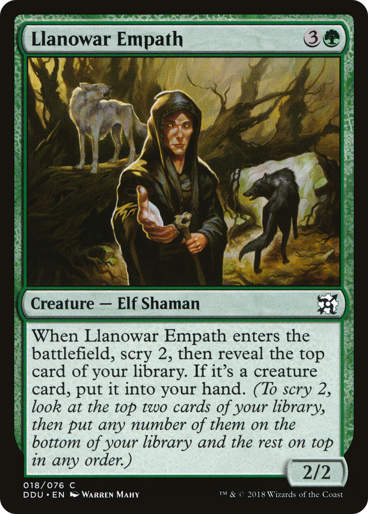 Llanowar Empath (DDU-018) - Duel Decks: Elves vs. Inventors - Premium MTG Single from Wizards of the Coast - Just $0.21! Shop now at Game Crave Tournament Store