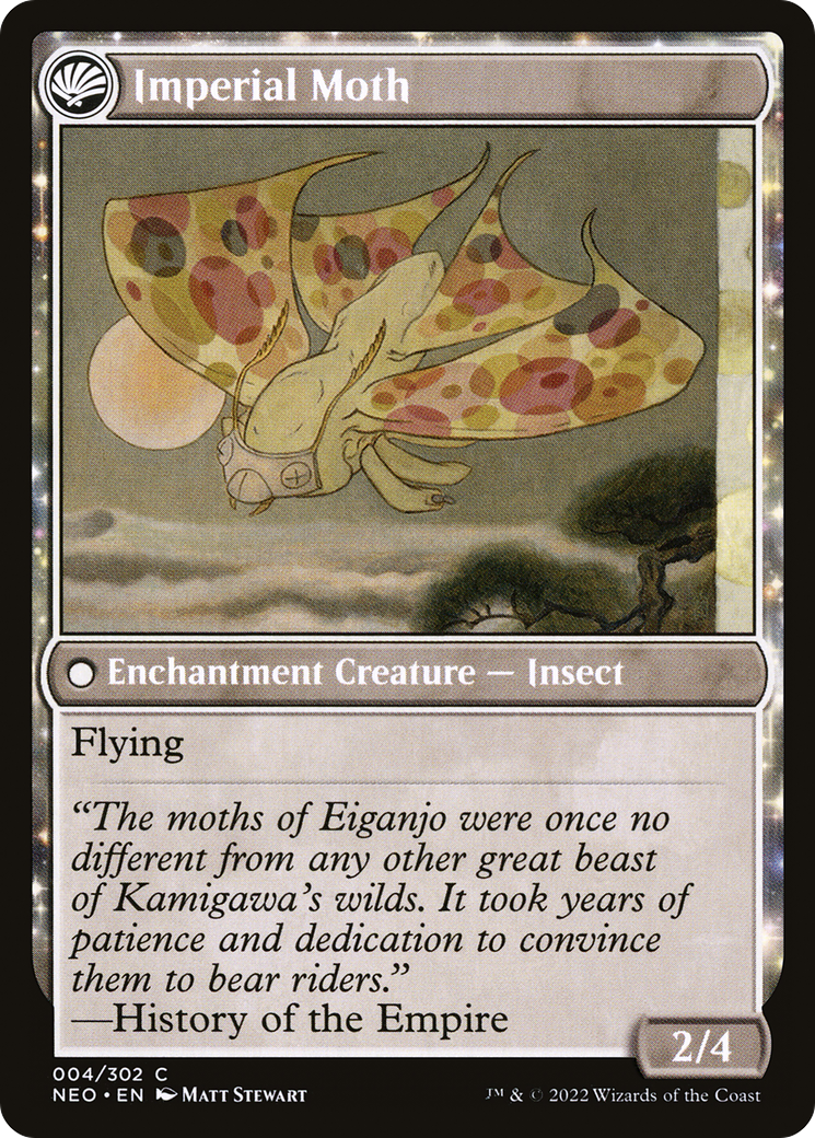 Befriending the Moths // Imperial Moth (NEO-004) - Kamigawa: Neon Dynasty: (fandfc) - Premium MTG Single from Wizards of the Coast - Just $0.08! Shop now at Game Crave Tournament Store