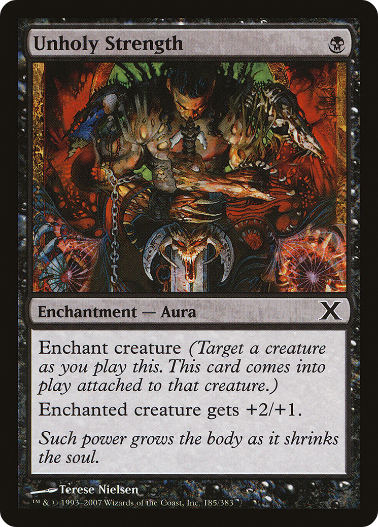Unholy Strength (10E-185) - Tenth Edition - Premium MTG Single from Wizards of the Coast - Just $0.08! Shop now at Game Crave Tournament Store