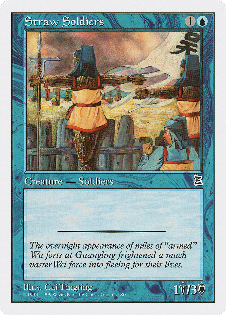 Straw Soldiers (PTK-054) - Portal Three Kingdoms - Premium MTG Single from Wizards of the Coast - Just $0.72! Shop now at Game Crave Tournament Store
