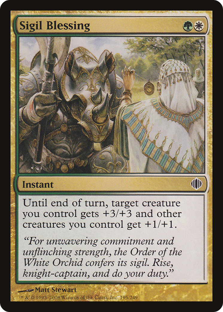 Sigil Blessing (ALA-195) - Shards of Alara Foil - Premium MTG Single from Wizards of the Coast - Just $0.08! Shop now at Game Crave Tournament Store