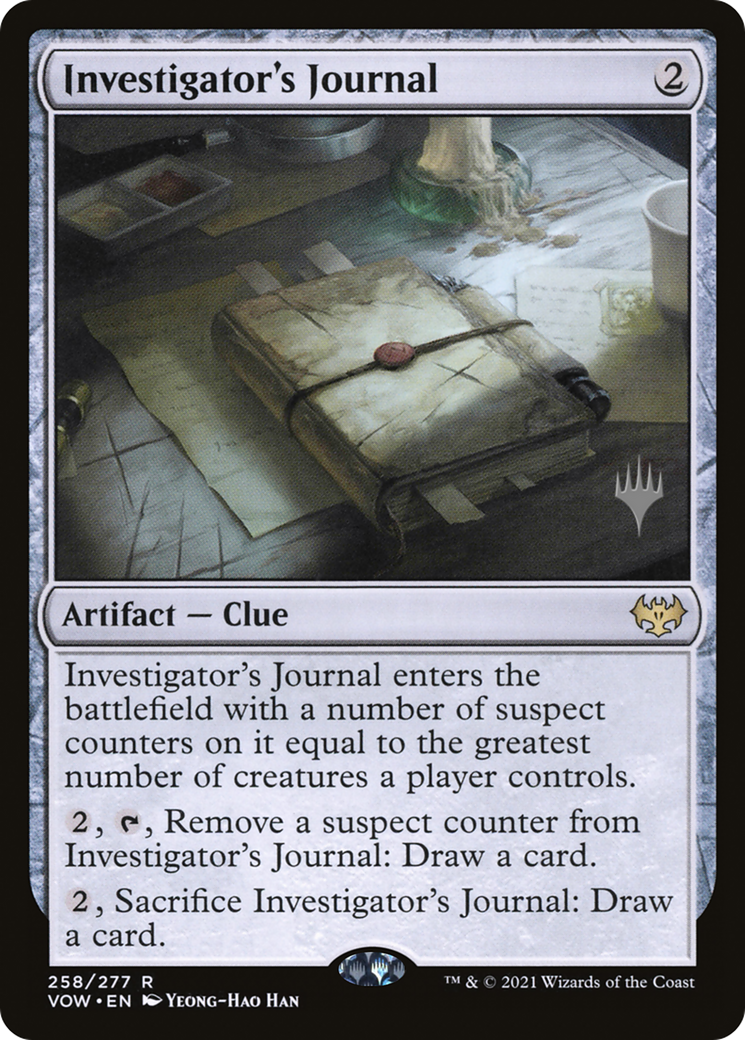Investigator's Journal (PVOW-258P) - Innistrad: Crimson Vow Promos - Premium MTG Single from Wizards of the Coast - Just $0.08! Shop now at Game Crave Tournament Store
