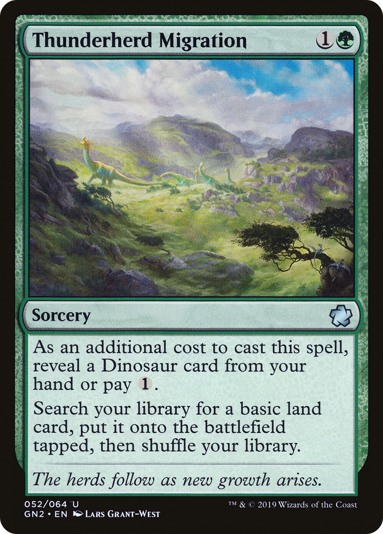 Thunderherd Migration (GN2-052) - Game Night 2019 - Premium MTG Single from Wizards of the Coast - Just $0.08! Shop now at Game Crave Tournament Store