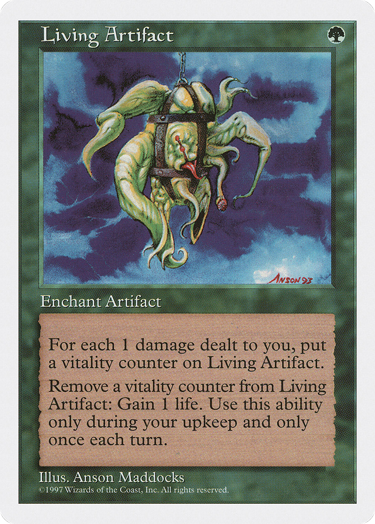 Living Artifact (5ED-311) - Fifth Edition - Premium MTG Single from Wizards of the Coast - Just $0.08! Shop now at Game Crave Tournament Store