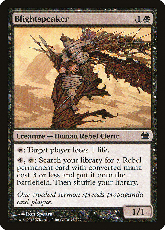 Blightspeaker (MMA-073) - Modern Masters - Premium MTG Single from Wizards of the Coast - Just $0.08! Shop now at Game Crave Tournament Store