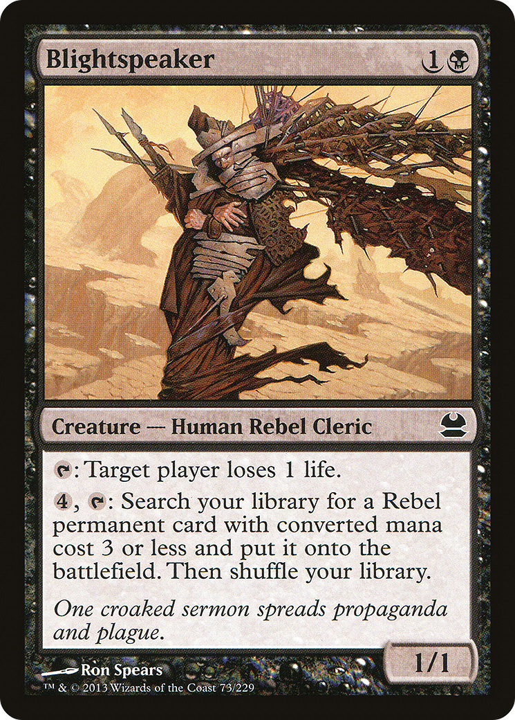Blightspeaker (MMA-073) - Modern Masters Foil - Premium MTG Single from Wizards of the Coast - Just $0.08! Shop now at Game Crave Tournament Store
