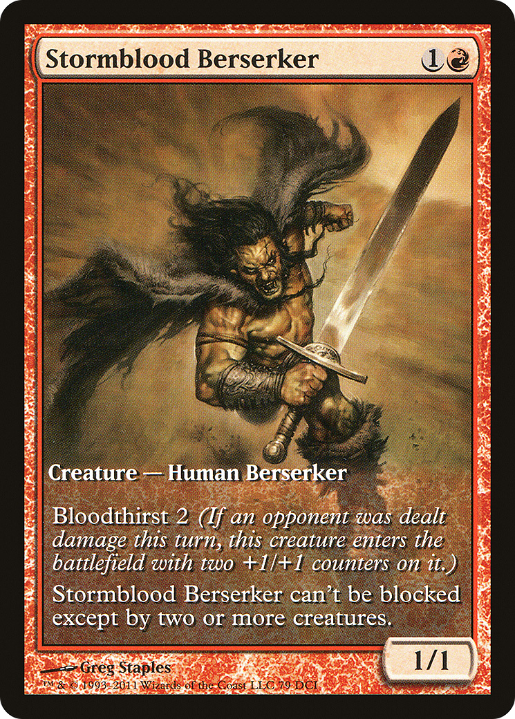 Stormblood Berserker (PDCI-079) - DCI Promos - Premium MTG Single from Wizards of the Coast - Just $0.09! Shop now at Game Crave Tournament Store