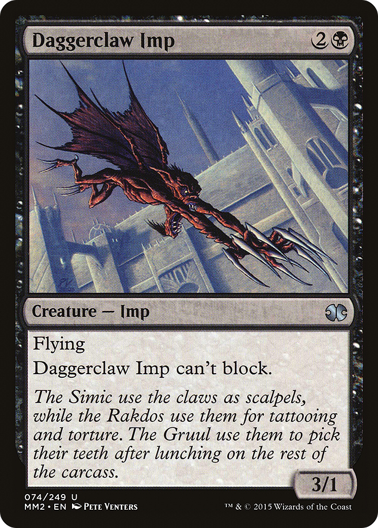 Daggerclaw Imp (MM2-074) - Modern Masters 2015 - Premium MTG Single from Wizards of the Coast - Just $0.08! Shop now at Game Crave Tournament Store