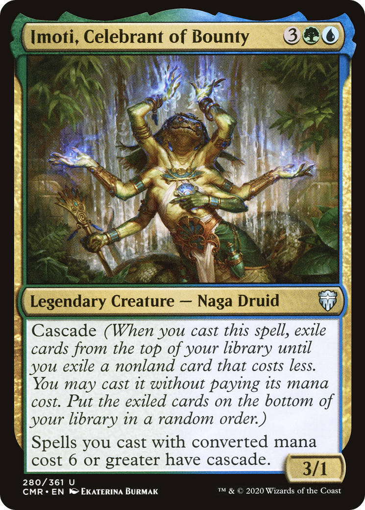 Imoti, Celebrant of Bounty (CMR-280) - Commander Legends Foil - Premium MTG Single from Wizards of the Coast - Just $0.08! Shop now at Game Crave Tournament Store