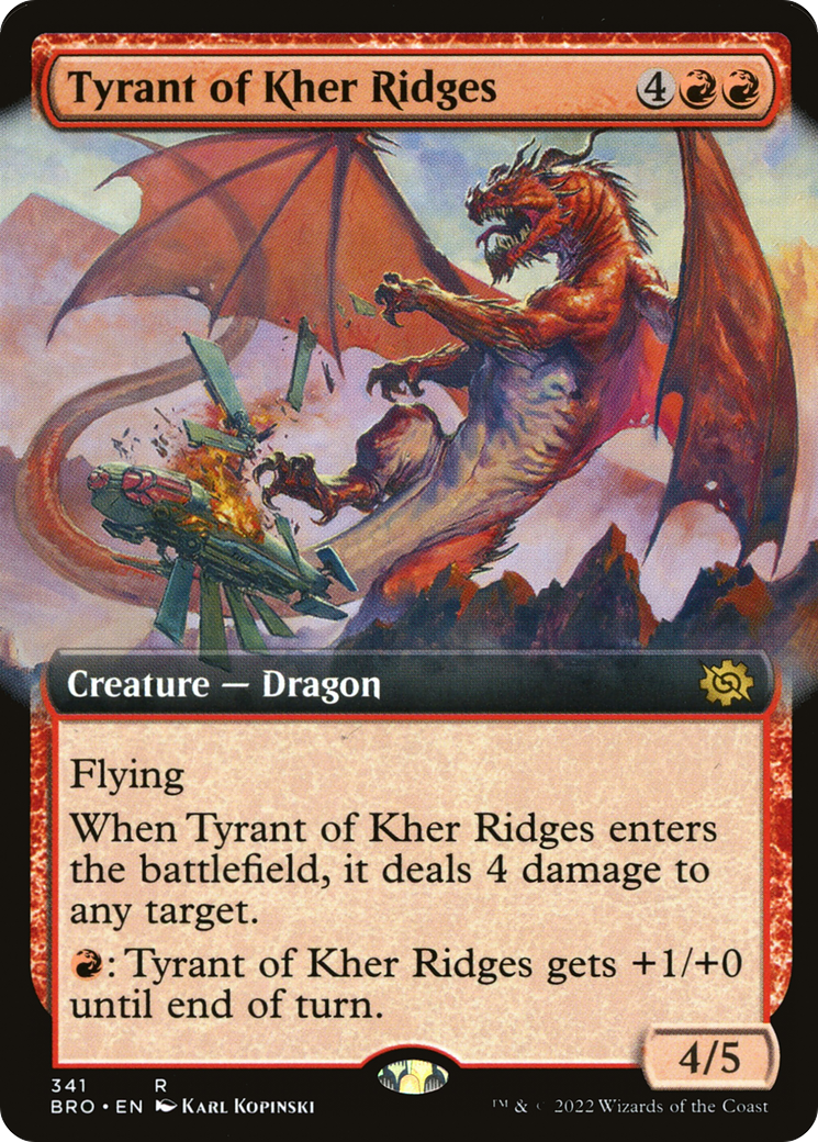Tyrant of Kher Ridges (BRO-341) - The Brothers' War: (Extended Art) - Premium MTG Single from Wizards of the Coast - Just $0.08! Shop now at Game Crave Tournament Store
